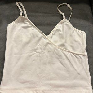 Danskin brand white dance tank, Adult Medium